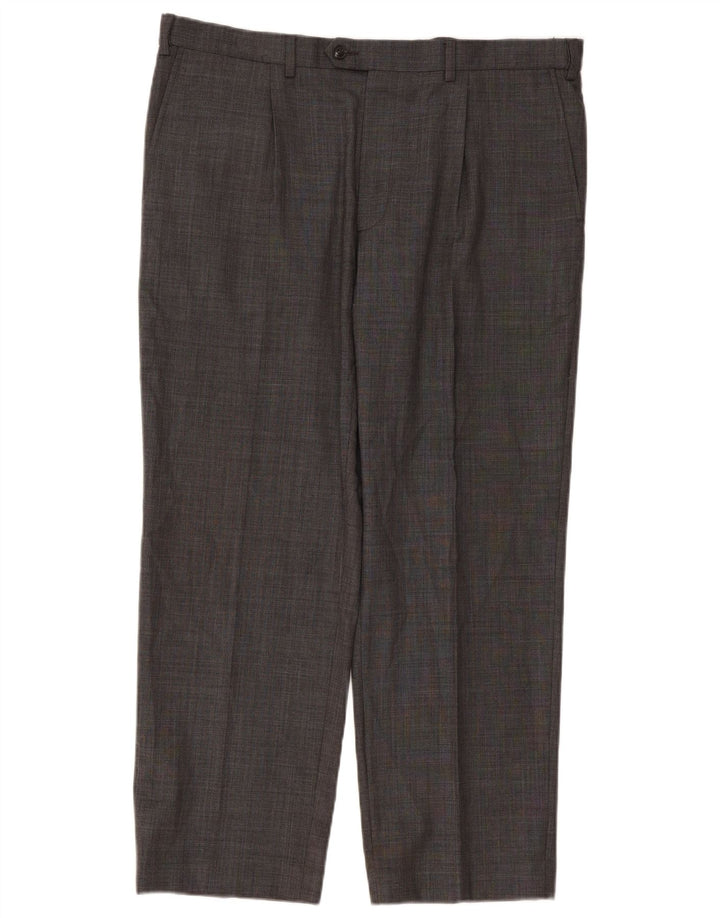 Marks & Spencer Pantalon de costume droit Performance pour homme W38 L29 Gris