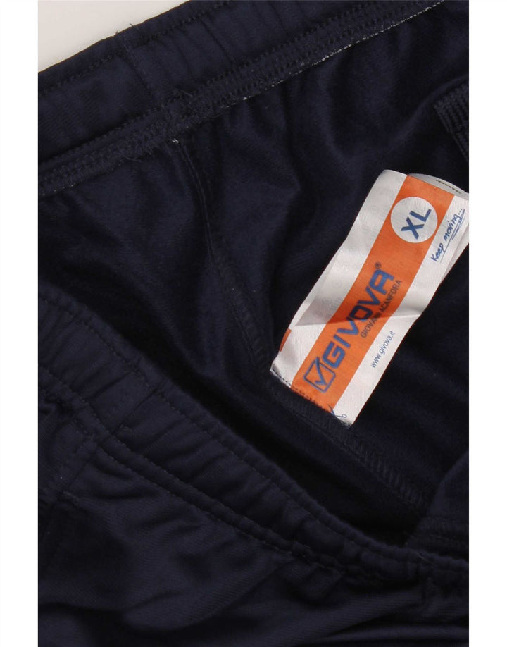 Givova Pantalon de Survêtement Graphique Homme Joggers XL Bleu Marine Polyester