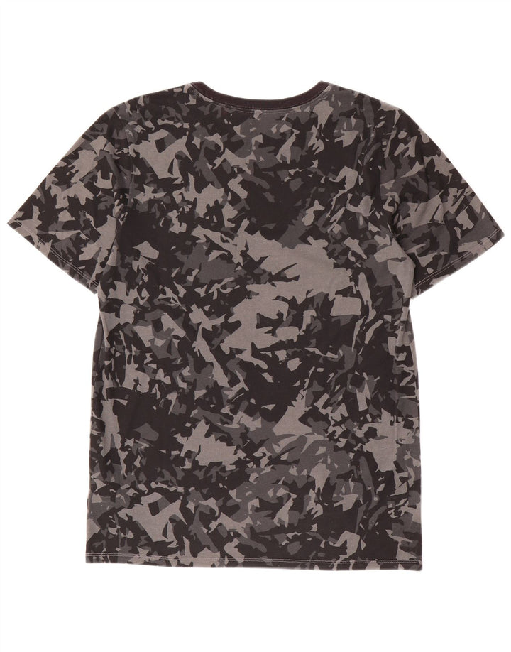 NIKE T-shirt graphique coupe athlétique pour hommes, petit coton camouflage noir