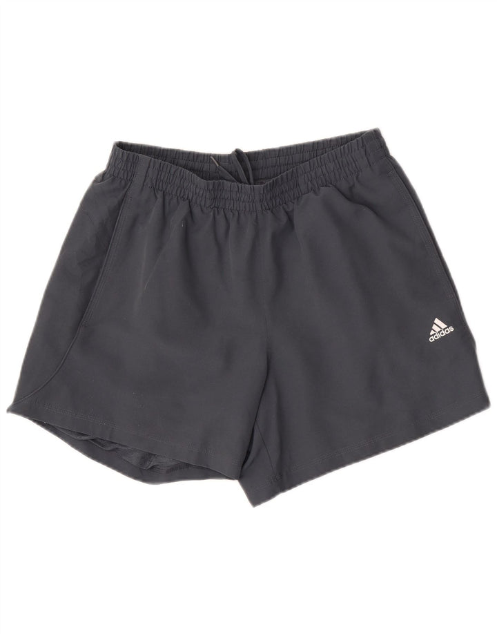 Adidas Short de Sport Climalite Homme Gris Moyen Polyester