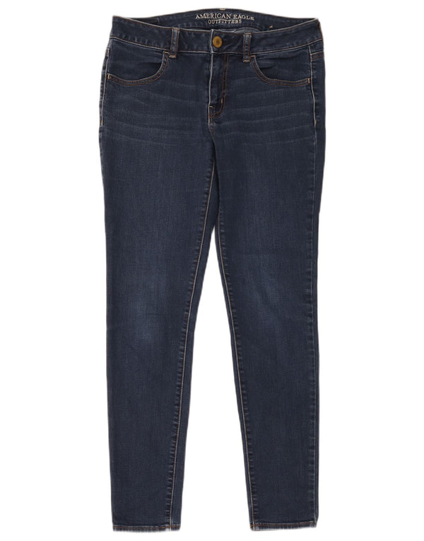 American Eagle Outfitters Jean skinny pour femme UK 12 Medium W32 L29 Bleu marine