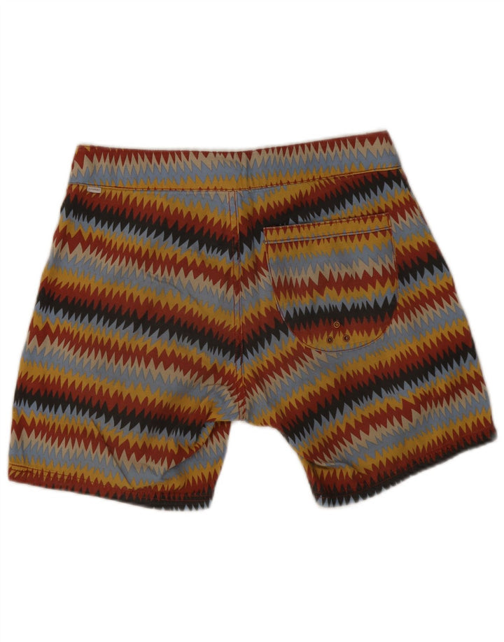Short de bain homme vintage moyen rayé multicolore