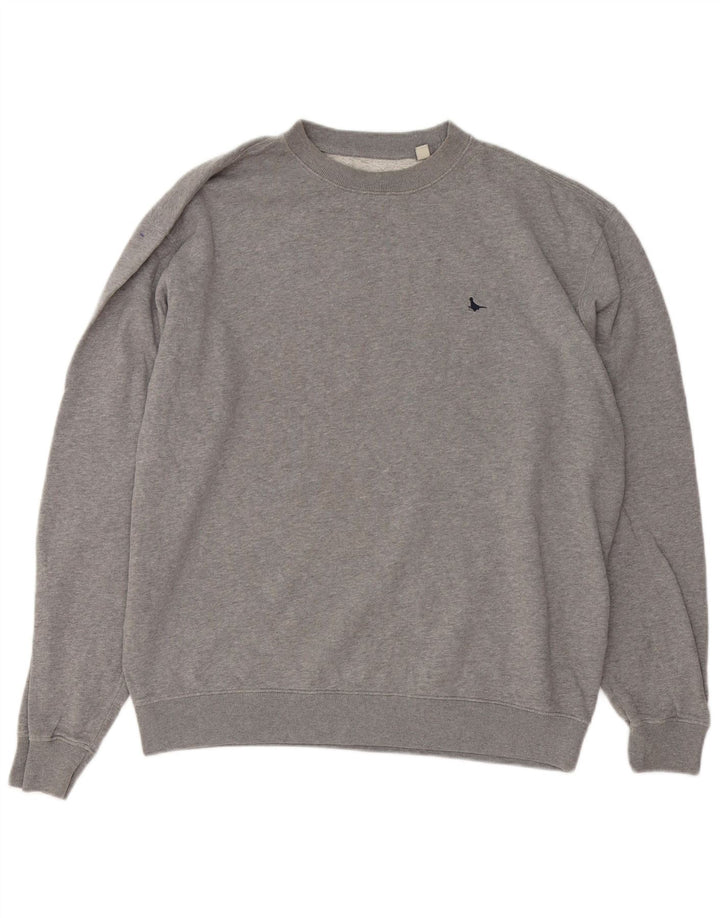 Jack Wills Sweat-Shirt Homme Gris Moyen Moucheté Coton