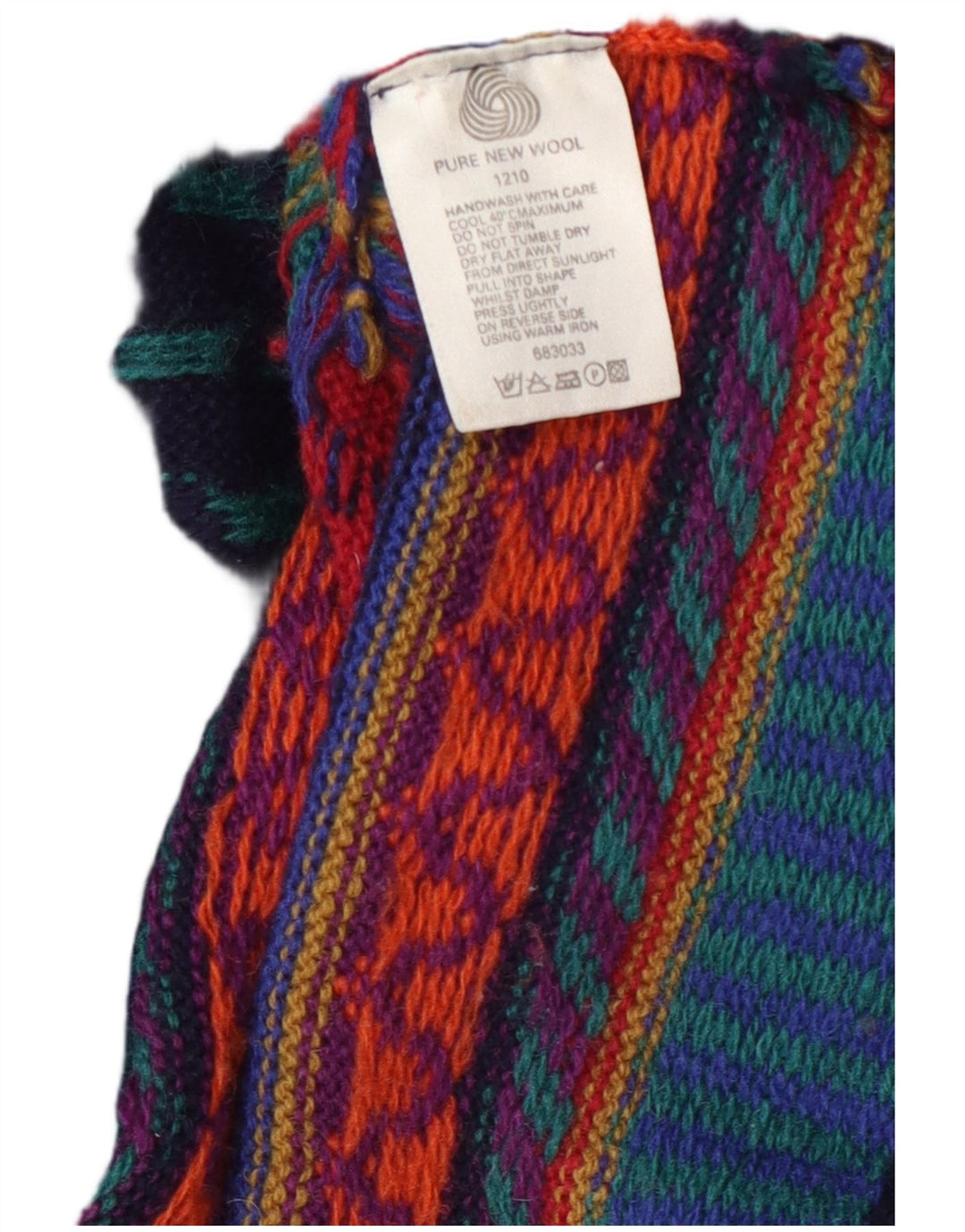 Tulchan Womens Cardigan Sweater UK 14 Moyenne Laine Géométrique Multicolore