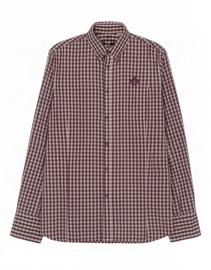 Diesel Chemise Homme Large Violet Vichy Coton