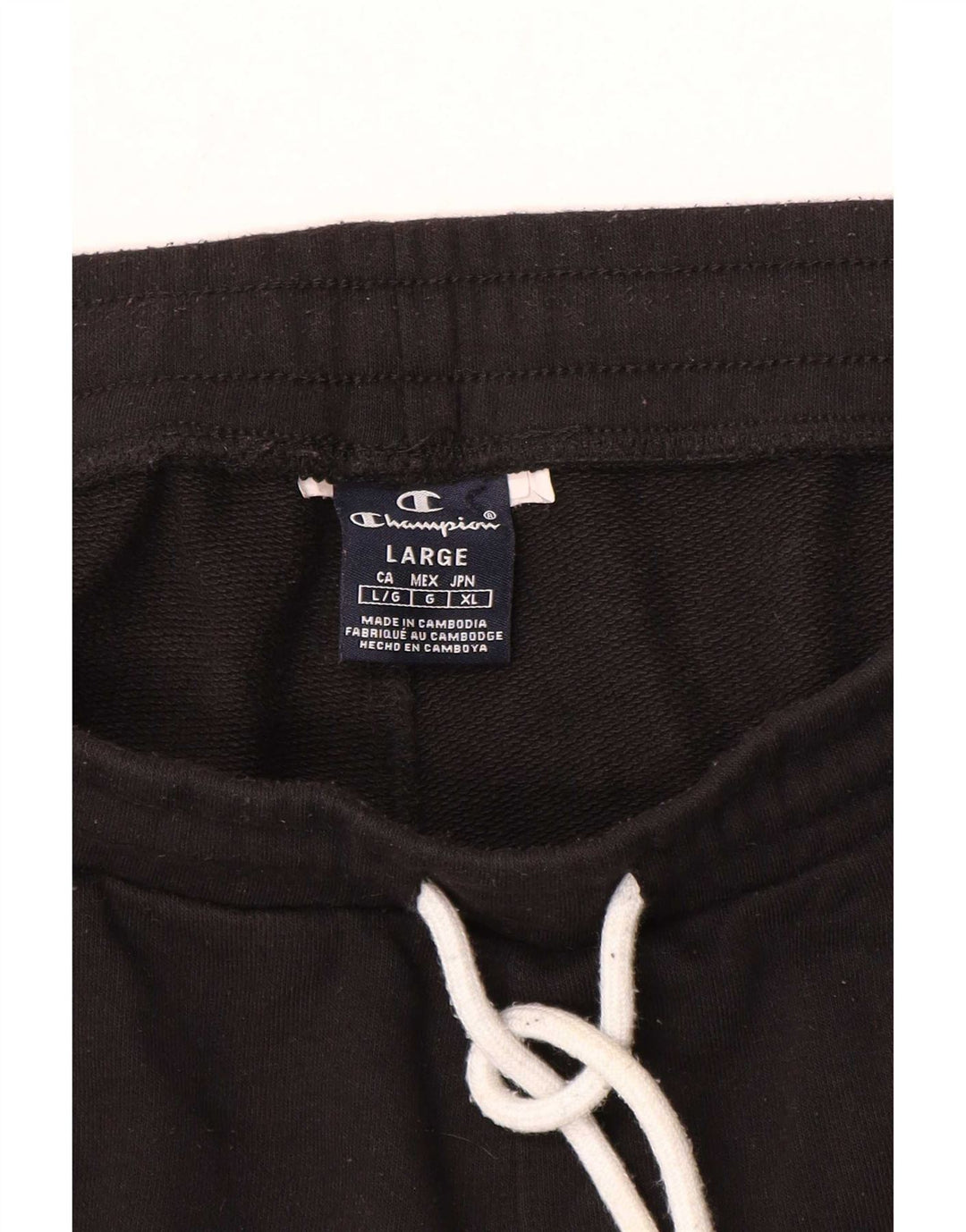 Champion Pantalon de survêtement pour homme Noir Taille L