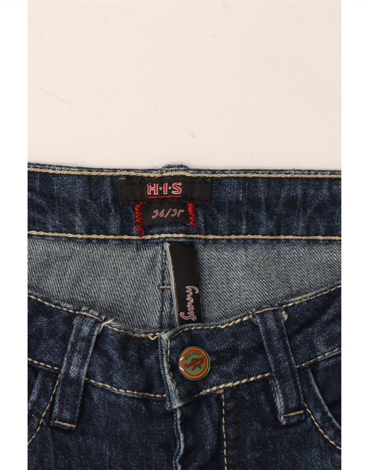 H.I.S Womens Bootcut Jeans EU 36 Small W28 L29 Navy Blue Cotton Vintage H.I.S and Second-Hand H.I.S from Messina Hembry 