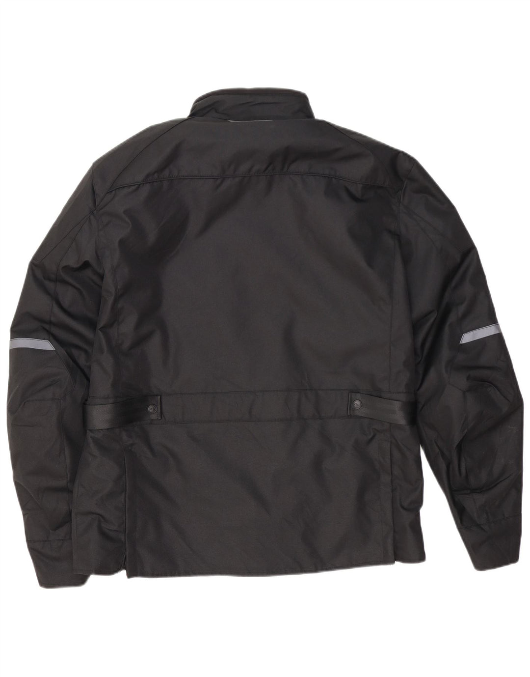 vintage Mens Moto Racer Utility Jacket UK 44 2XL Noir Polyester