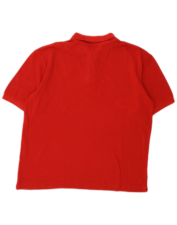 Kappa Mens Polo Shirt XL Red Cotton