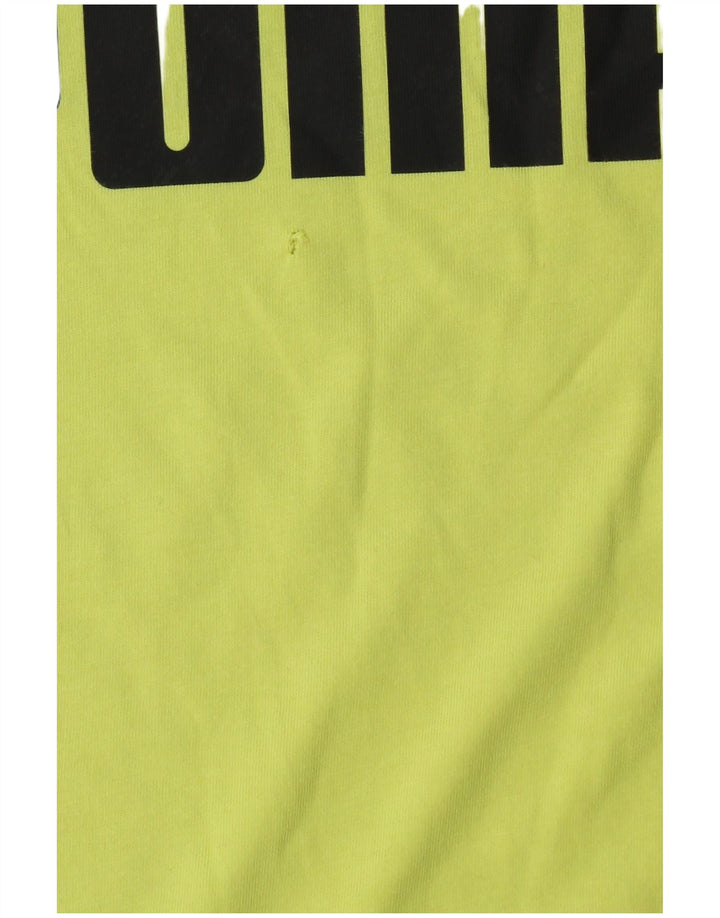PUMA Débardeur Graphic Homme Vert Moyen Coton