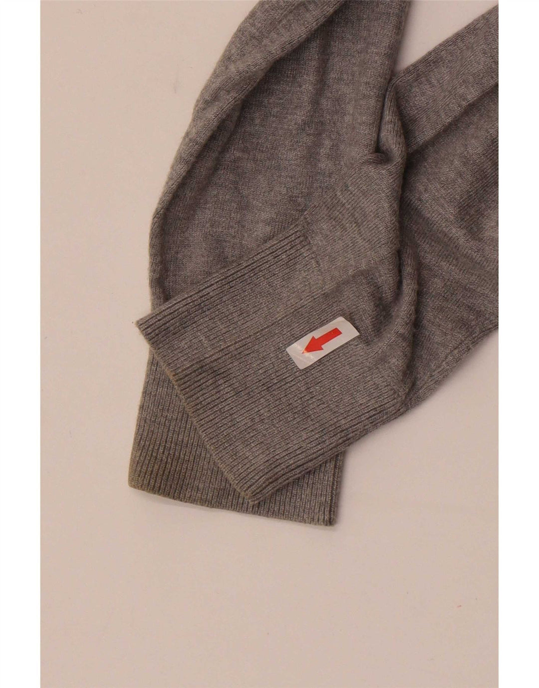 Zara Pull Col V Homme Gris Moyen Moucheté