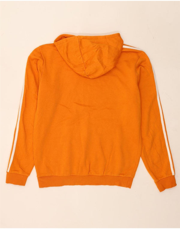 Adidas Pull à capuche pour homme en coton orange moyen