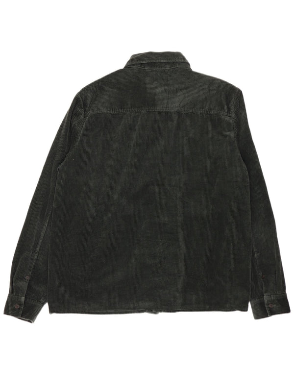 COS Chemise Velours Côtelé Homme Vert Moyen Coton
