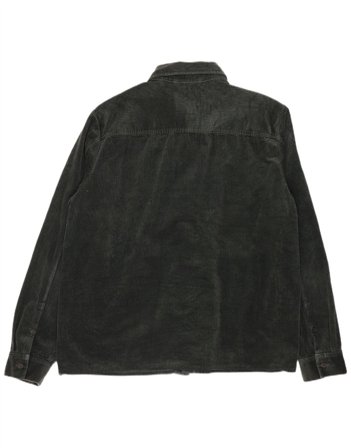 COS Chemise Velours Côtelé Homme Vert Moyen Coton