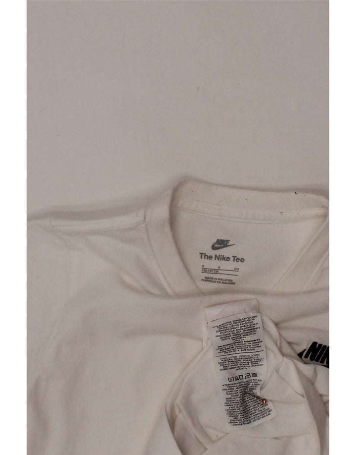 NIKE T-Shirt Garçon 8-9 Ans Petit Blanc Coton