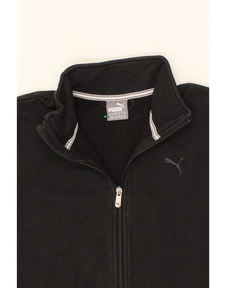 PUMA Womens Tracksuit Top Jacket UK 12 Medium  Black Cotton Vintage Puma and Second-Hand Puma from Messina Hembry 