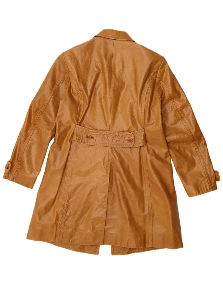 David Moore Manteau en cuir pour femme UK 14 Cuir marron moyen