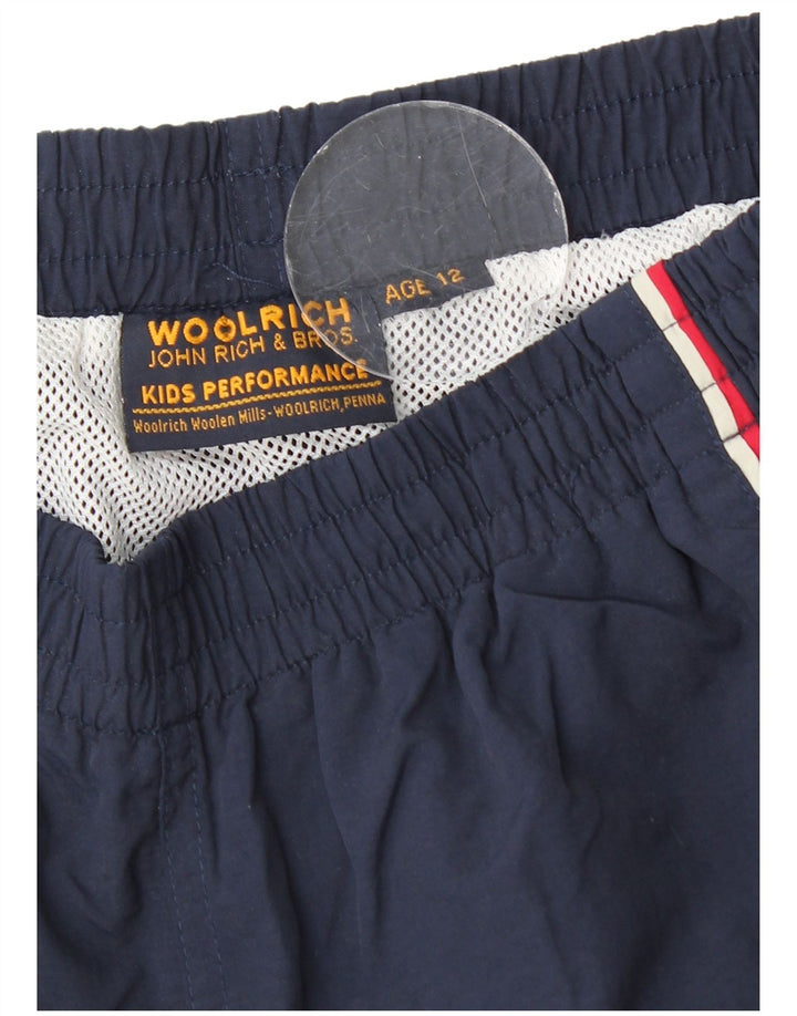 Woolrich Short de Bain Garçon 11-12 Ans Nylon Bleu Marine