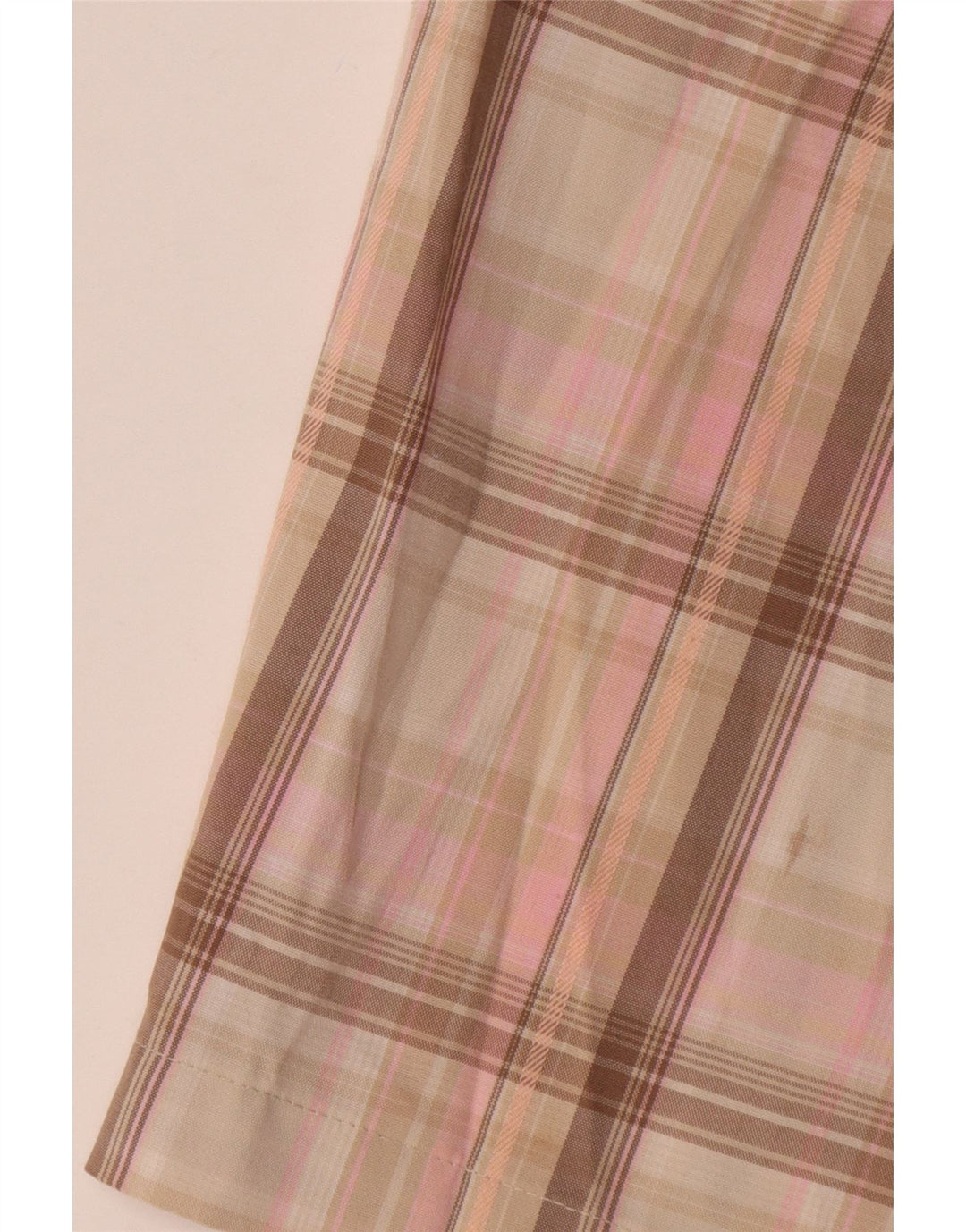 Izod Short Chino Femme US 8 Medium W32 Rose à Carreaux Polyester