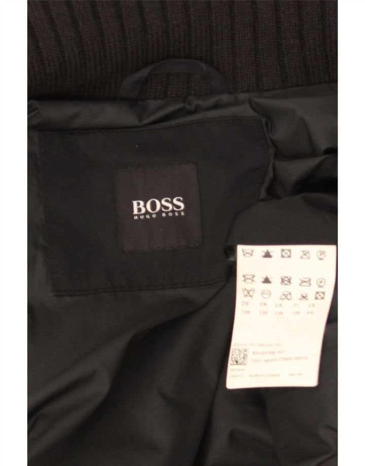 Hugo Boss Manteau Homme UK 42 XL Noir Polyester