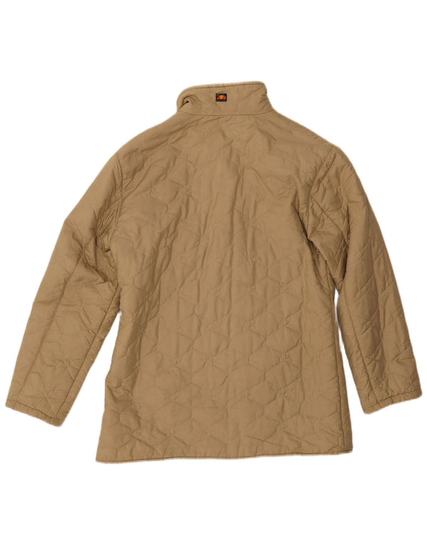 Ellesse Veste matelassée surdimensionnée pour femme UK 10 Small Beige Polyester