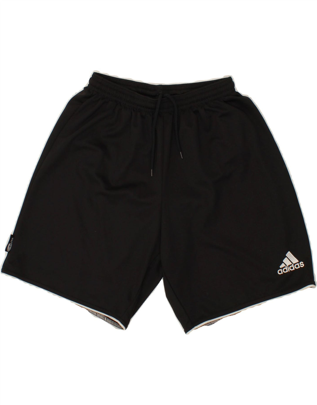 ADIDAS Mens Sport Shorts Small Black Polyester Vintage Adidas and Second-Hand Adidas from Messina Hembry 