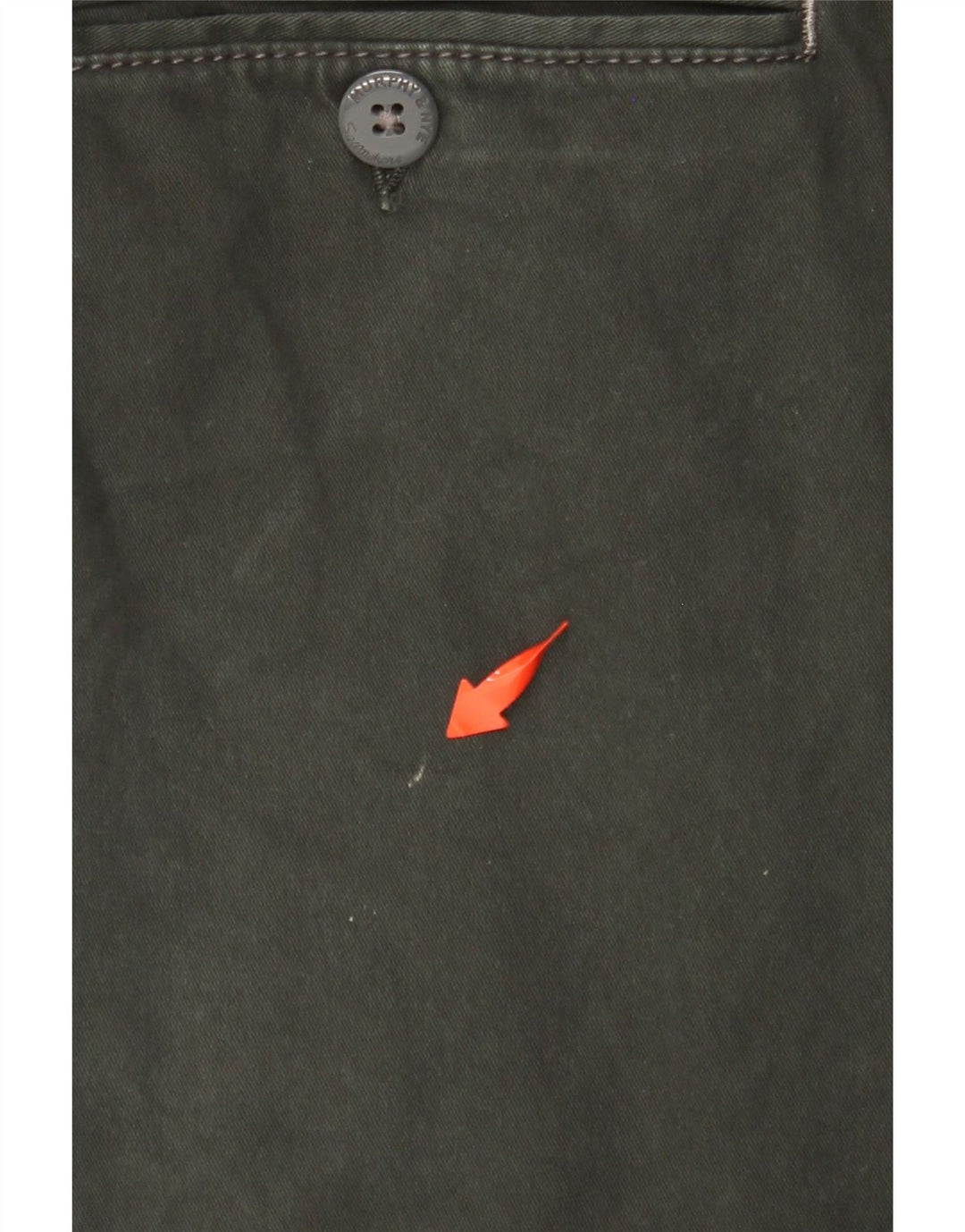 MURPHY & NYE Pantalon Chino Droit Homme W38 L30 Vert Coton