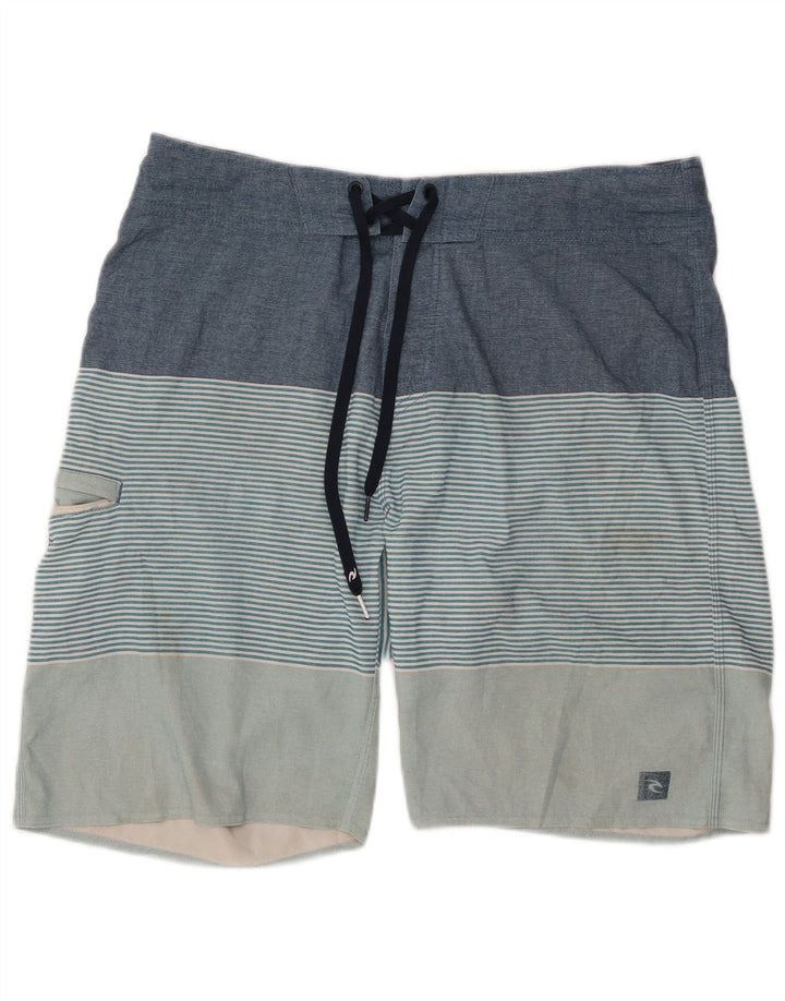 Rip Curl Short de bain homme grand bleu rayé