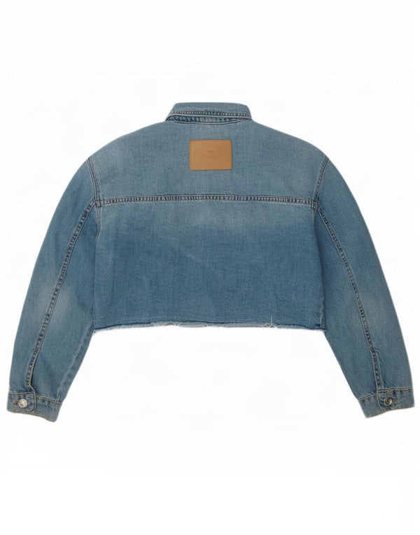 Veste en jean courte fille Zara 11-12 ans bleu coton