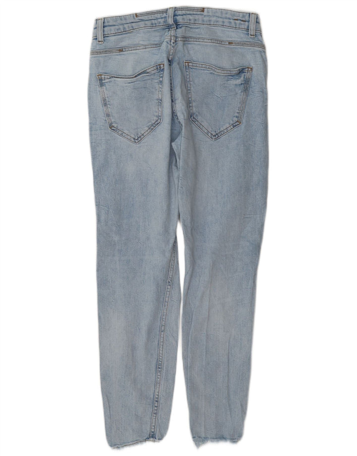 Zara Jean slim vieilli pour homme EU 38 Small W30 L27 Bleu