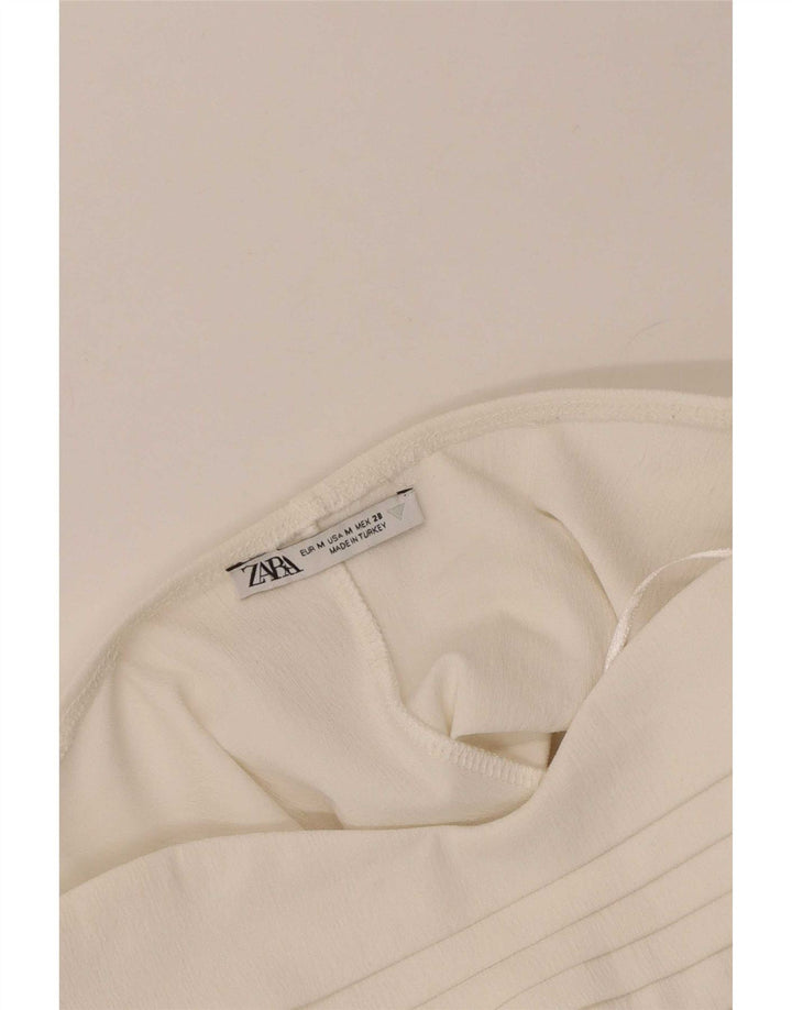 Robe bustier femme Zara UK 38 Blanc moyen