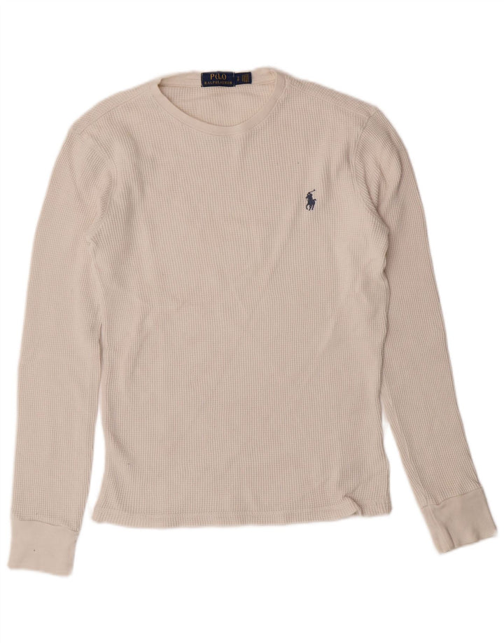 Polo Ralph Lauren Haut à manches longues pour homme Petit coton blanc