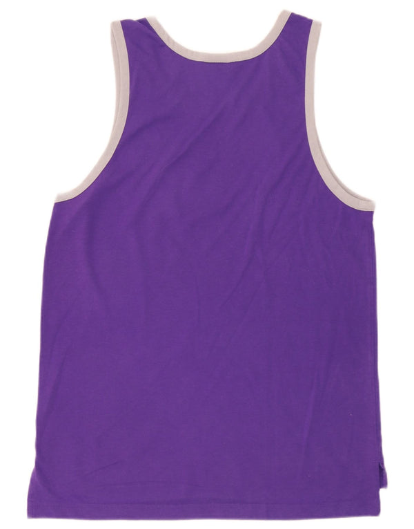 Adidas Débardeur graphique Los Angeles Lakers Homme Violet Moyen Polyester