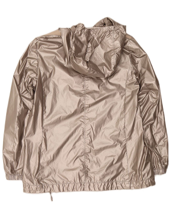 Geox Veste de pluie surdimensionnée à capuche Respira pour femme UK 10 Small Gris Polyamide