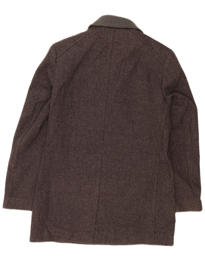 Ted Baker Manteau Homme Taille 4 Grande Laine Grise