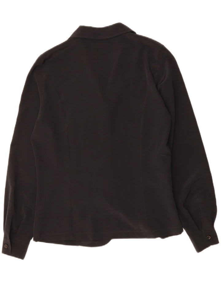 RENATO BALESTRA Femme Chemise Chemisier IT 44 Moyen Noir Polyester