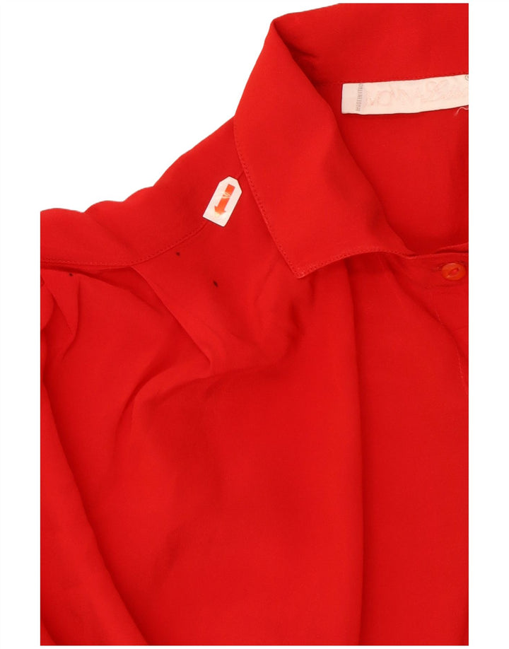 Blouse chemise femme vintage IT 46 Grand Rouge