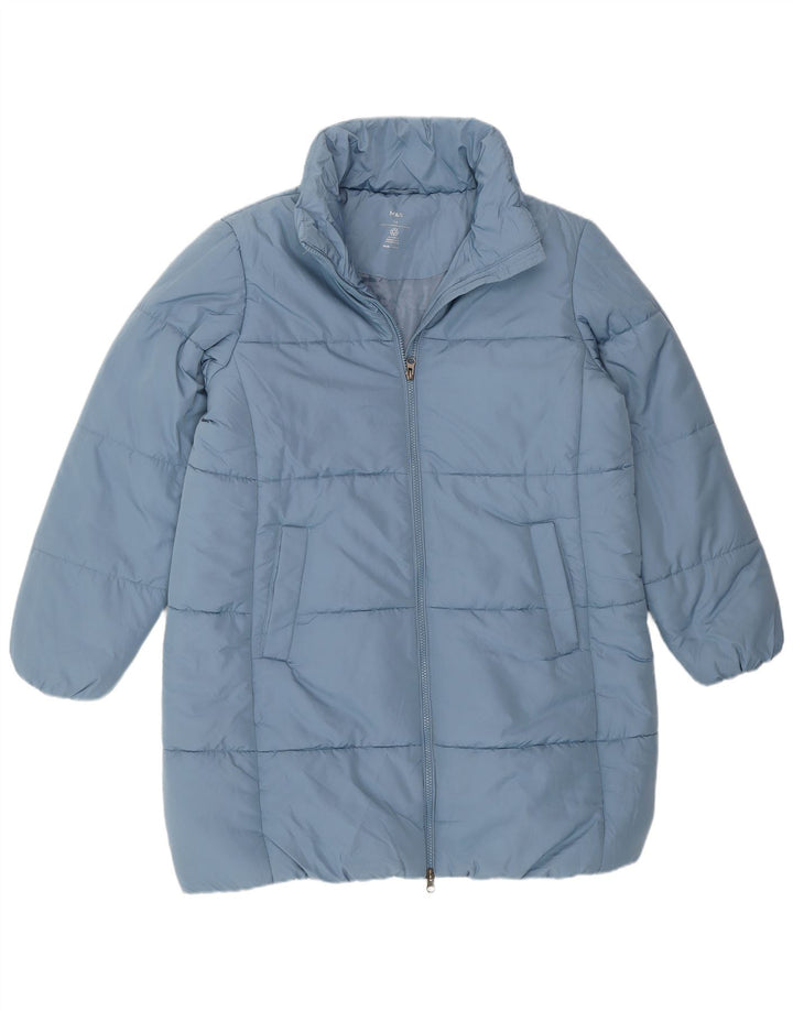 Marks & Spencer Veste matelassée pour femme UK 14 Large Bleu Polyester