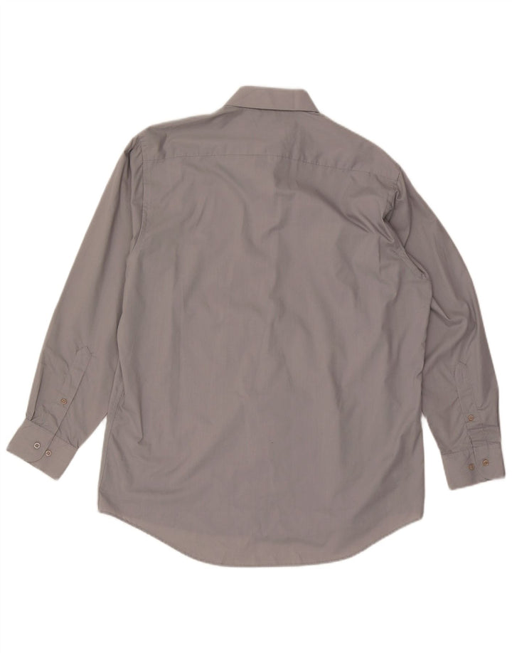 PIERRE CARDIN Mens Shirt Size 15 15 1/2 Medium Grey Polyester
