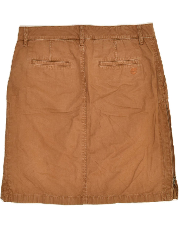 TIMBERLAND Jupe droite femme UK 12 Medium W32 Coton marron