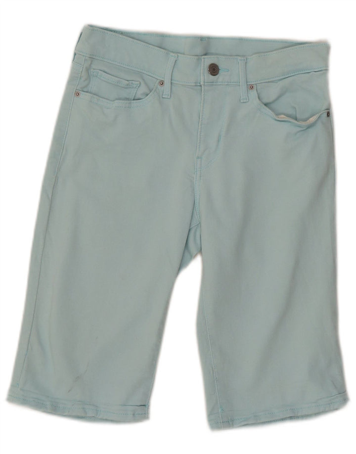 LEVI'S Short en Jean Femme W27 Petit Turquoise Coton