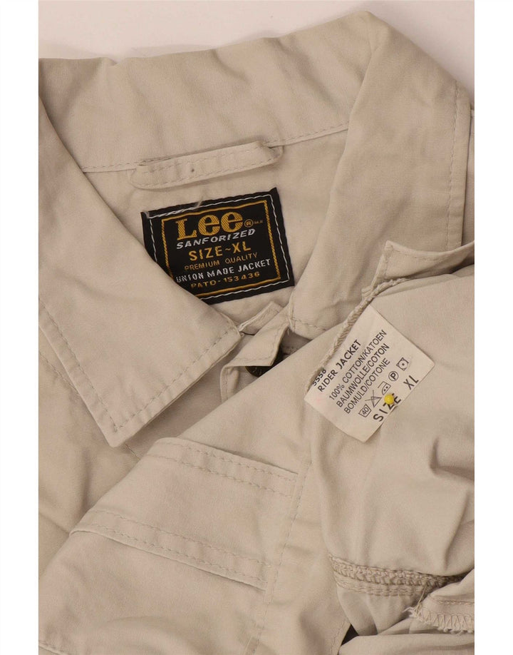 Lee Veste Bomber Homme UK 42 XL Coton Beige