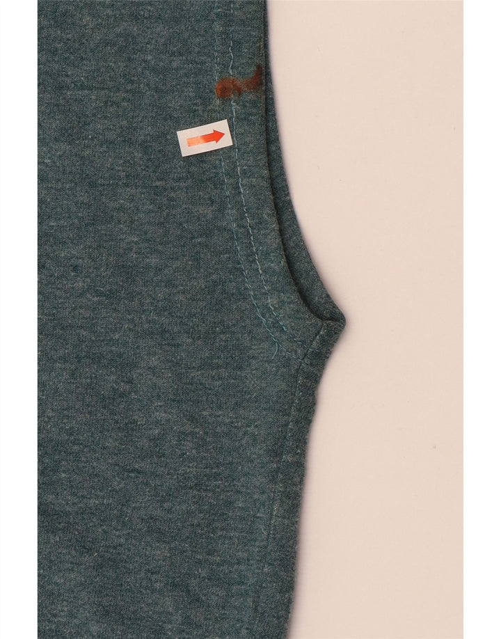 DIADORA Pull à capuche sans manches pour homme en coton bleu moyen