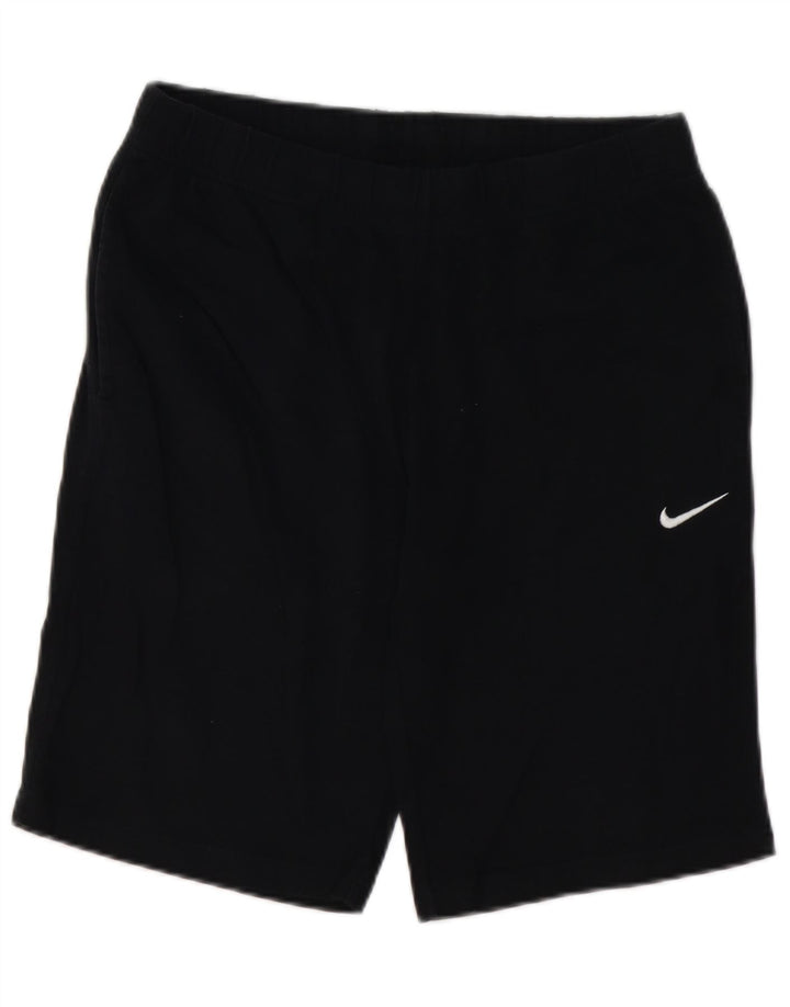 NIKE Short de sport pour homme en coton noir moyen