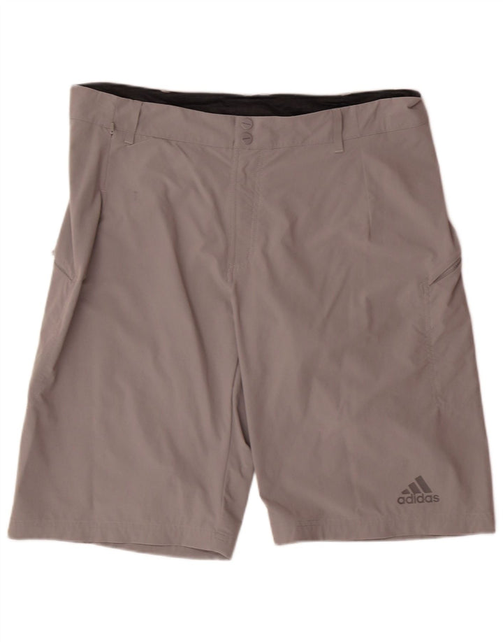 ADIDAS Short décontracté pour homme W38 XL en nylon gris