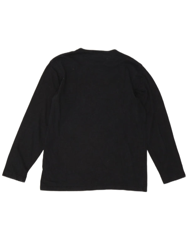 Trussardi Jeans Haut à manches longues 2XL Noir Viscose Homme