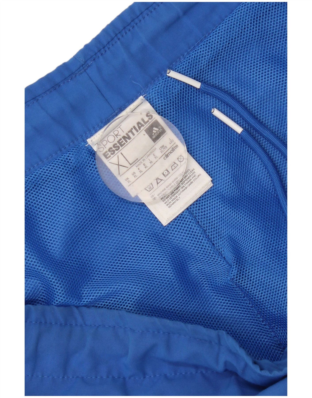 Adidas Short de sport pour homme XL Bleu Polyester