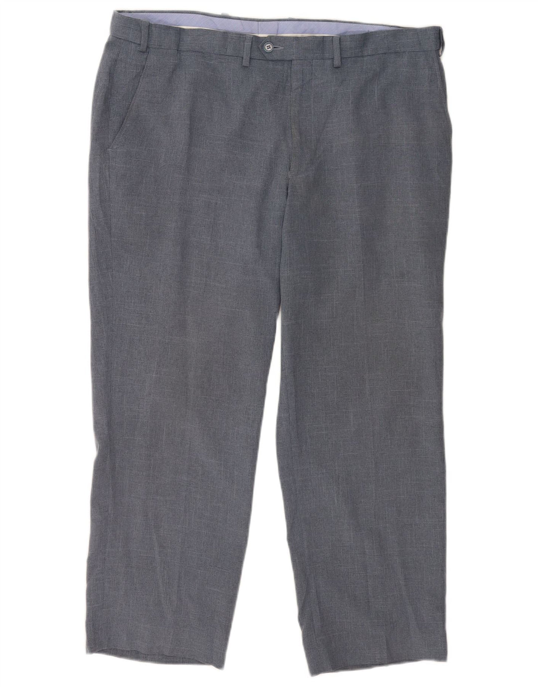 Marks & Spencer Pantalon de costume coupe classique pour homme W40 L29 Bleu marine Polyester