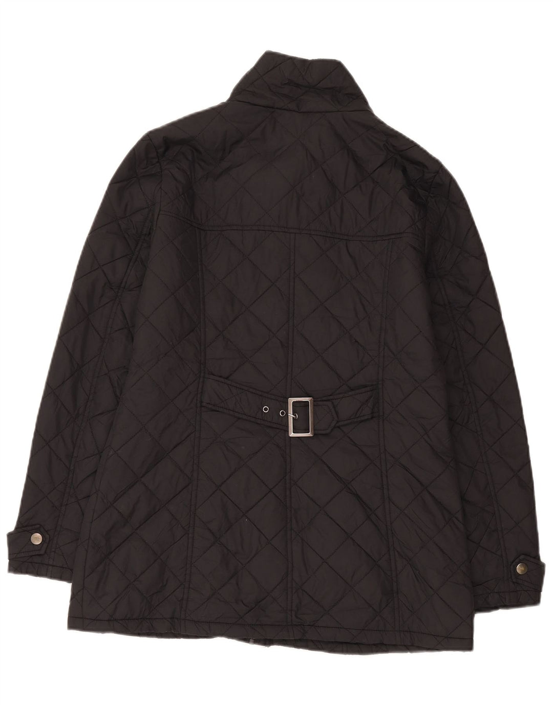 Laura Ashley Veste matelassée pour femme UK 14 Large Noir Polyamide