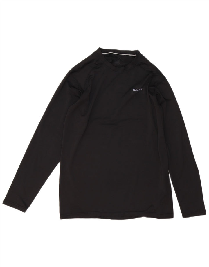 Reebok Haut à manches longues pour homme Petit noir Polyester